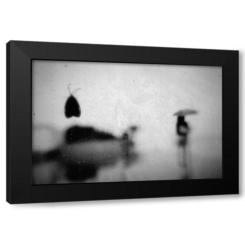 Untitled Black Modern Wood Framed Art Print by Tsuchida, Teruhiko