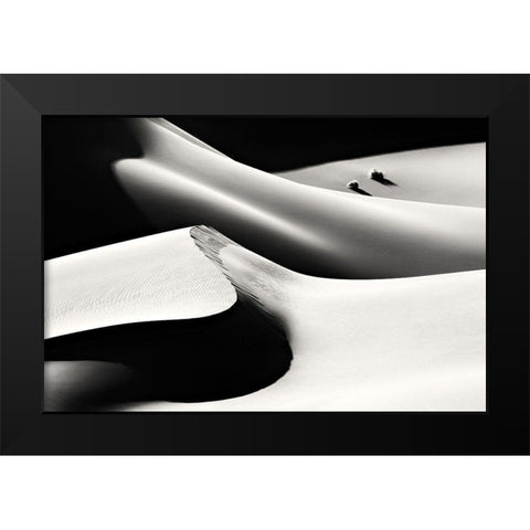 Life Black Modern Wood Framed Art Print by Momeni, Mohammadreza