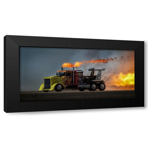 Fire A Speed - Mcas Miramar Air Show Black Modern Wood Framed Art Print by H Yang, David