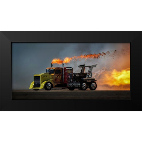 Fire A Speed - Mcas Miramar Air Show Black Modern Wood Framed Art Print by H Yang, David