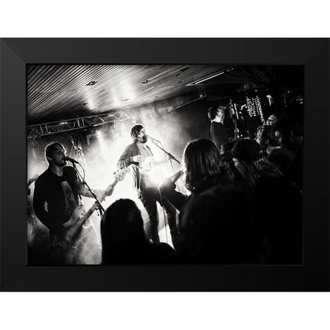 Musical Perspective Black Modern Wood Framed Art Print by Samuelsson, Anders