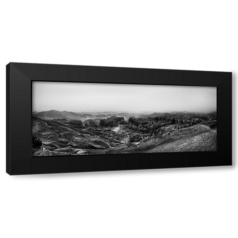 The Rock Desert Black Modern Wood Framed Art Print by Flour, Piet