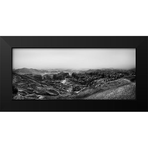 The Rock Desert Black Modern Wood Framed Art Print by Flour, Piet