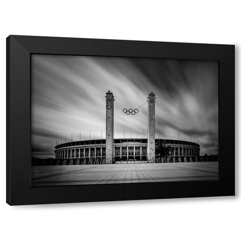 Disturbing Memories Black Modern Wood Framed Art Print by Rauwerdink, Jan