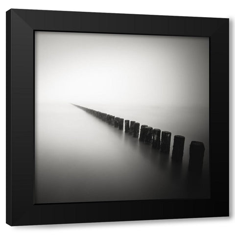 Together Alone Black Modern Wood Framed Art Print with Double Matting by Staelens, Christophe