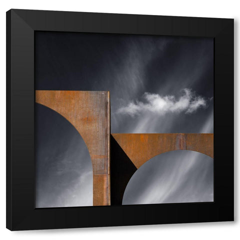 Untitled Black Modern Wood Framed Art Print with Double Matting by Verschelden, Harry