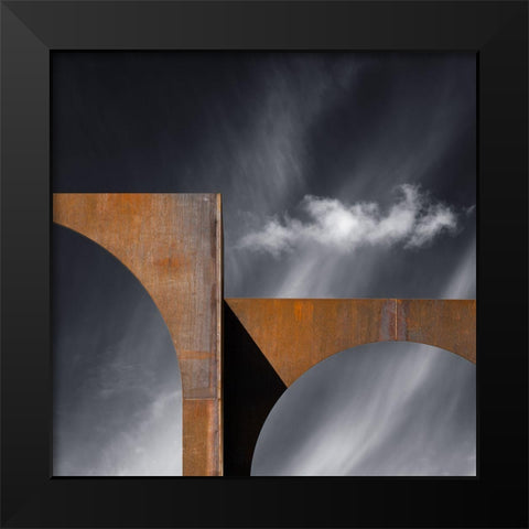 Untitled Black Modern Wood Framed Art Print by Verschelden, Harry