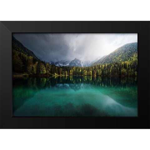 Menta. Black Modern Wood Framed Art Print by Pablo De, Juan