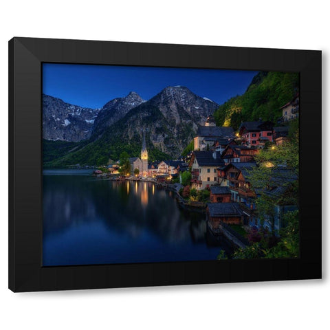 Tourist View. Black Modern Wood Framed Art Print by Pablo De, Juan