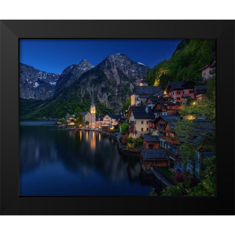 Tourist View. Black Modern Wood Framed Art Print by Pablo De, Juan