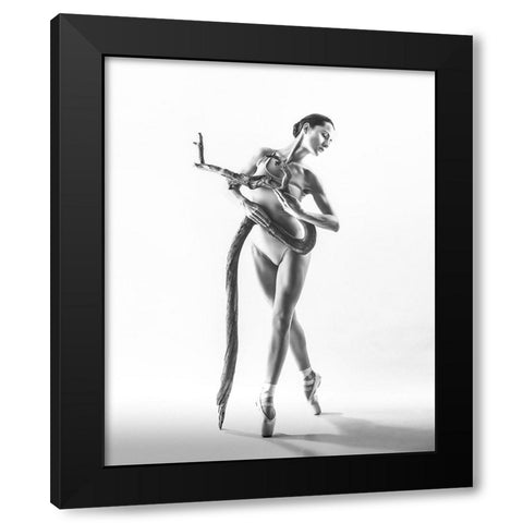 Untitled Black Modern Wood Framed Art Print with Double Matting by Koztowski, tukasz
