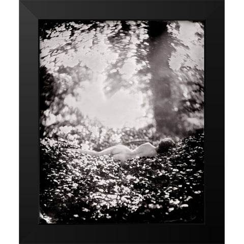 Hiske Early Morning Black Modern Wood Framed Art Print by van Hal, Peter