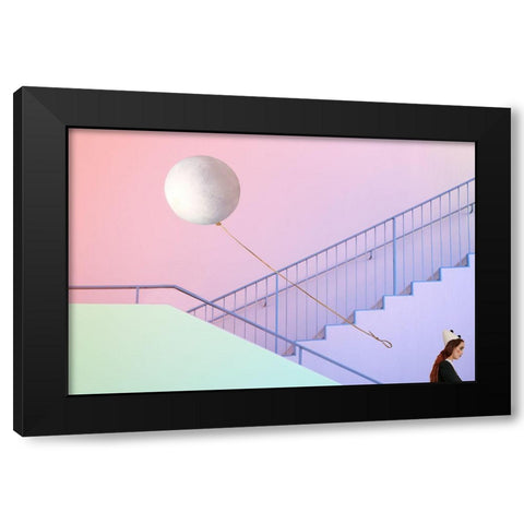 Clownville Iv Black Modern Wood Framed Art Print with Double Matting by Von Diepenbroek, Christine