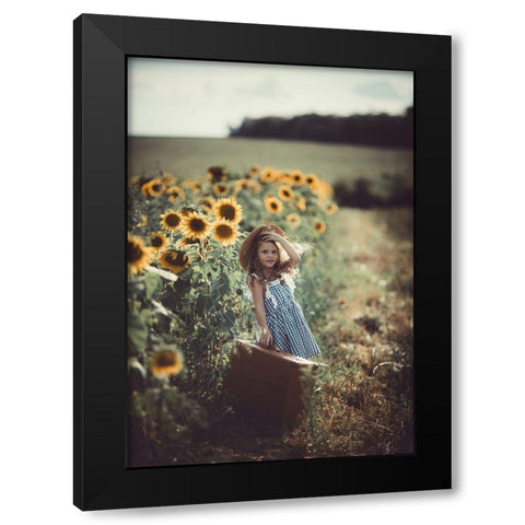 Untitled Black Modern Wood Framed Art Print with Double Matting by Jovanovic, Koki