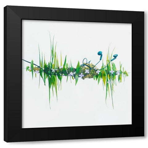 Music Of Nature Black Modern Wood Framed Art Print with Double Matting by Belenko, Dina