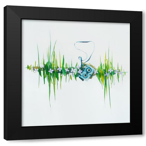 Summer Album Black Modern Wood Framed Art Print with Double Matting by Belenko, Dina