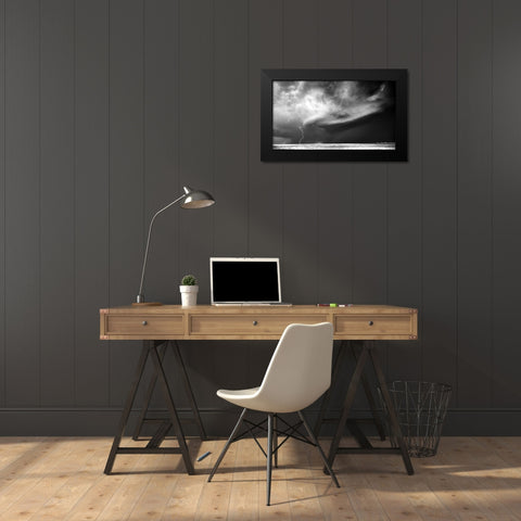 Storm Chasing Black Modern Wood Framed Art Print by Darby, Rob