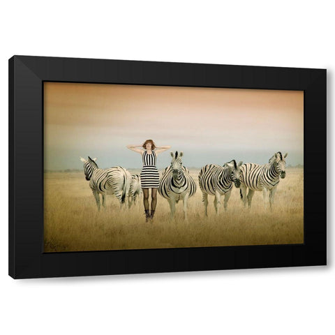 Africa I Black Modern Wood Framed Art Print by Von Diepenbroek, Christine
