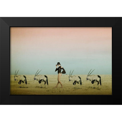 Africa Iv Black Modern Wood Framed Art Print by Von Diepenbroek, Christine