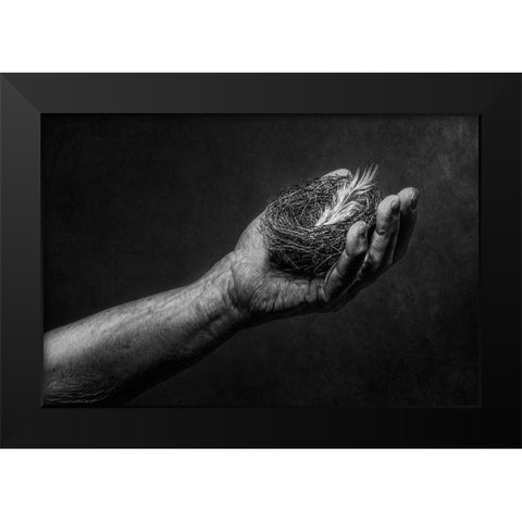 Untitled Black Modern Wood Framed Art Print by Clough, Stephen