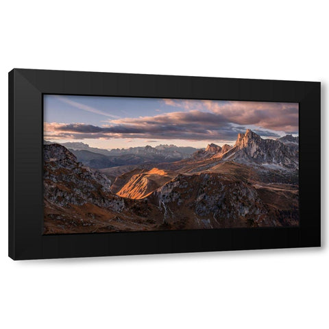 Highways And Byways Black Modern Wood Framed Art Print by Smid Master, Jan