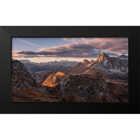 Highways And Byways Black Modern Wood Framed Art Print by Smid Master, Jan