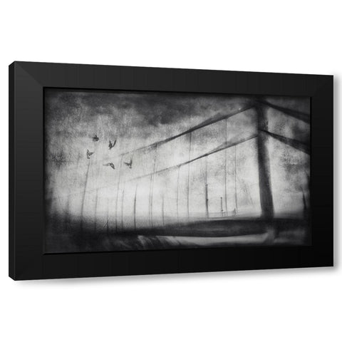 Untitled Black Modern Wood Framed Art Print with Double Matting by Lacz, Krisztina