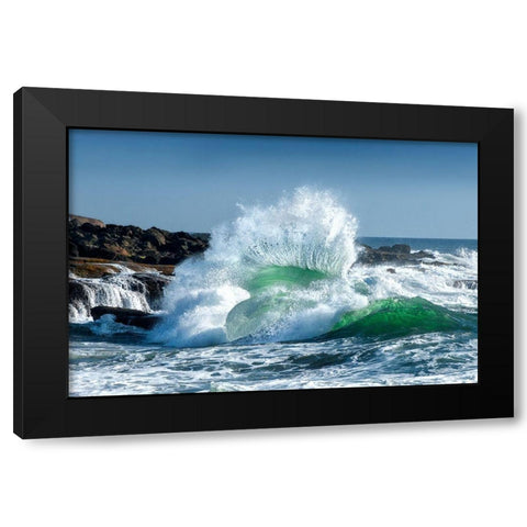 Seascape 3 Black Modern Wood Framed Art Print by Rothstein, David