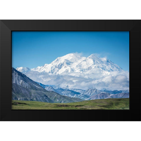 Mt. Denali - Alaska 20,310 Black Modern Wood Framed Art Print by C. Sink, Jeffrey