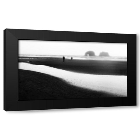 Together Black Modern Wood Framed Art Print by Teneyck, R.
