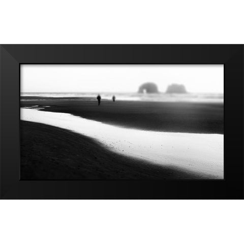 Together Black Modern Wood Framed Art Print by Teneyck, R.