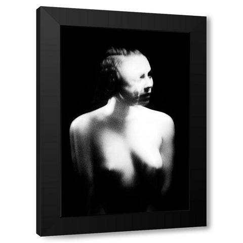Untitled Black Modern Wood Framed Art Print with Double Matting by Bousca, Bogdan
