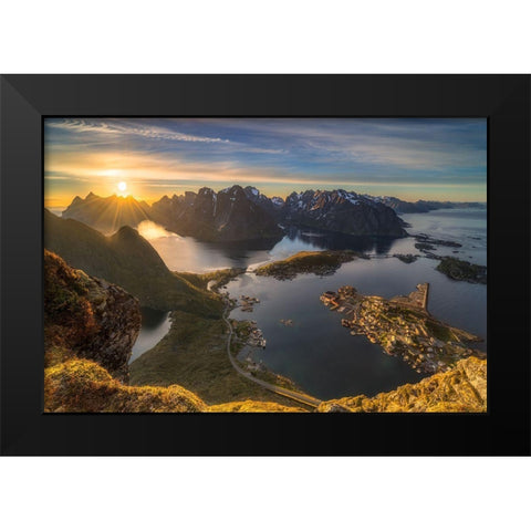 Magic Moment Black Modern Wood Framed Art Print by Riml, Ludwig