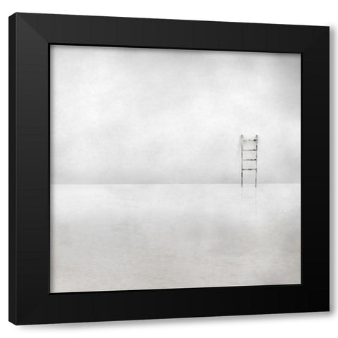 The Social Ladder Black Modern Wood Framed Art Print by Claes, Gilbert