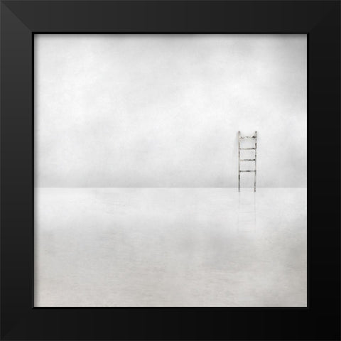 The Social Ladder Black Modern Wood Framed Art Print by Claes, Gilbert