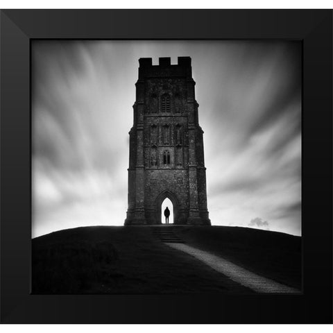 Alone! Black Modern Wood Framed Art Print by Alexandru, Catalin