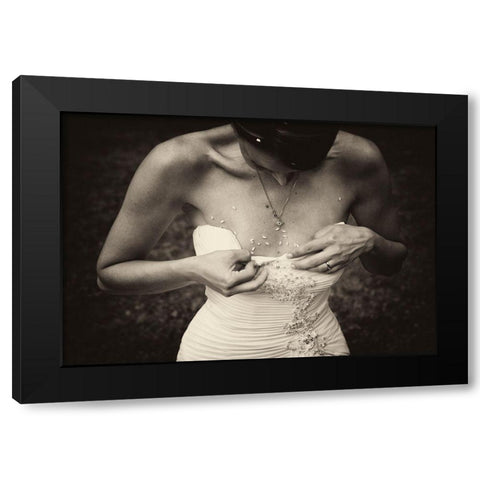 Ioana Black Modern Wood Framed Art Print by Toniolo, Giorgio