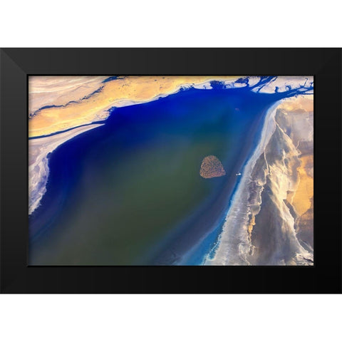 The Heart Black Modern Wood Framed Art Print by Chang, Phillip