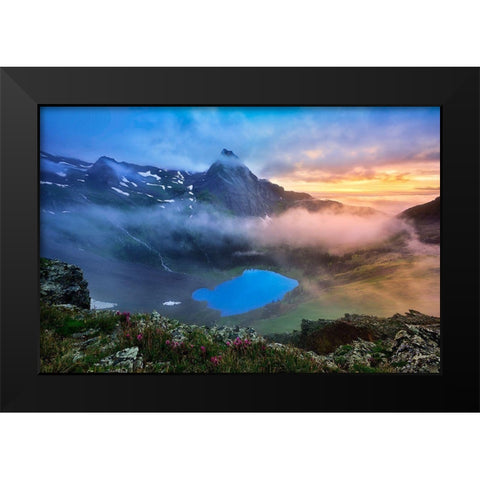 Colorado Paradise Black Modern Wood Framed Art Print by Xu, Mei