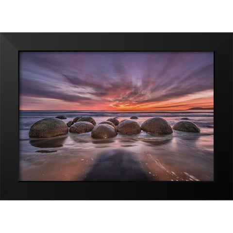 The Barrier Black Modern Wood Framed Art Print by Agazzi, Andreas