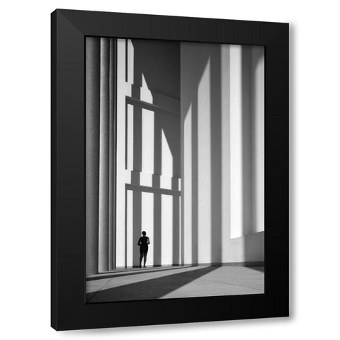 Untitled Black Modern Wood Framed Art Print with Double Matting by Joseph, Florentinus