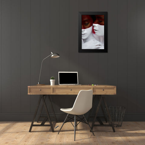 Independence Day Indonesia Black Modern Wood Framed Art Print by Ichsan