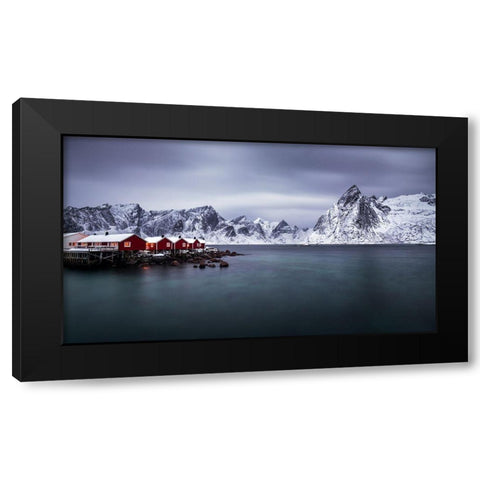 Hamnacy Black Modern Wood Framed Art Print by Bogaerts, Sus