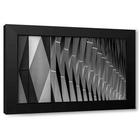 Beside Black Modern Wood Framed Art Print with Double Matting by Van Maastricht, Henk