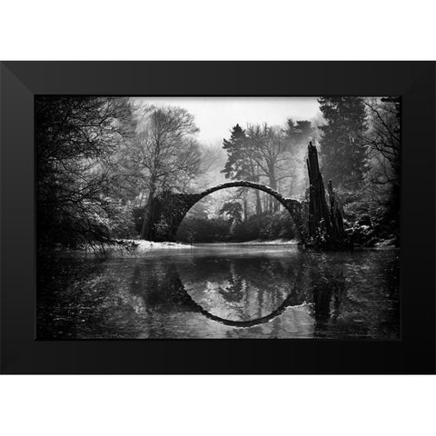 Devils Bridge - Ii Black Modern Wood Framed Art Print by Kreiten, Mike
