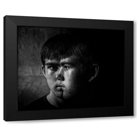 The Emotion Of Autism Black Modern Wood Framed Art Print with Double Matting by Tooze, Phil