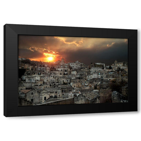 Untitled Black Modern Wood Framed Art Print by Stoduto, Michele