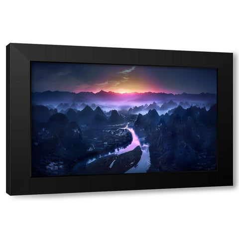 The Earth Awakening Black Modern Wood Framed Art Print with Double Matting by M. Garcia, Jesus