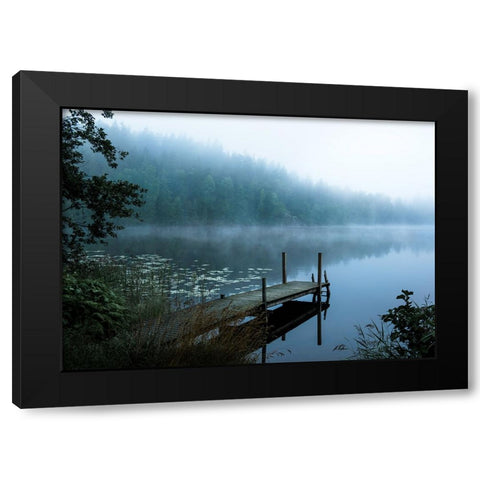 Moody morning Black Modern Wood Framed Art Print with Double Matting by Lindsten, Christian