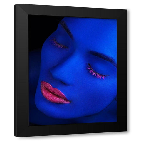 Still Got The Blues Black Modern Wood Framed Art Print by Mahfuz, James